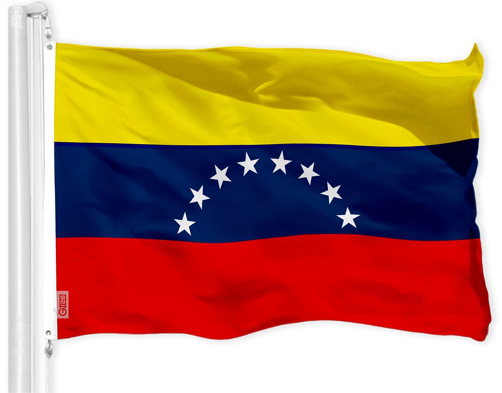 G128 Venezuela Venezuelan Flag | 3x5 feet | Printed 150D - Indoor/Outdoor, Vibrant Colors, Brass Grommets, Quality Polyester, Much Thicker More Durable Than 100D 75D Polyester