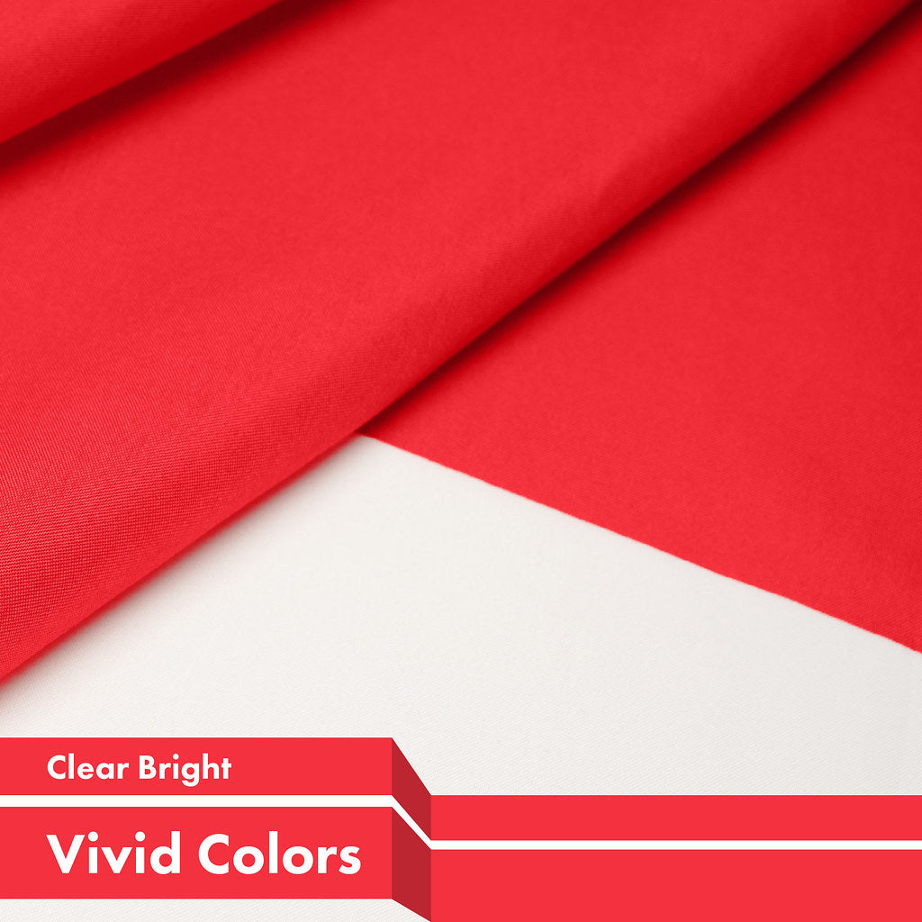 G128 Indonesia Indonesian Flag | 3x5 feet | Printed 150D - Indoor/Outdoor, Vibrant Colors, Brass Grommets, Quality Polyester, Much Thicker More Durable Than 100D 75D Polyester