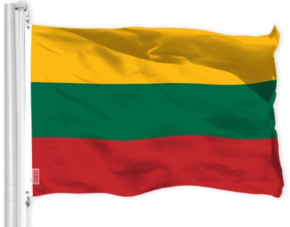USA American Flag & Lithuania Lithuanian Flag 3x5 Ft Printed 150D Polyester