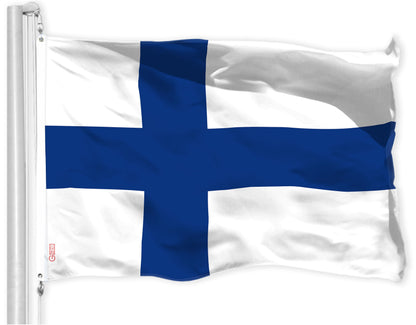 USA American Flag & Finland Finnish Flag 3x5 Ft Printed 150D Polyester