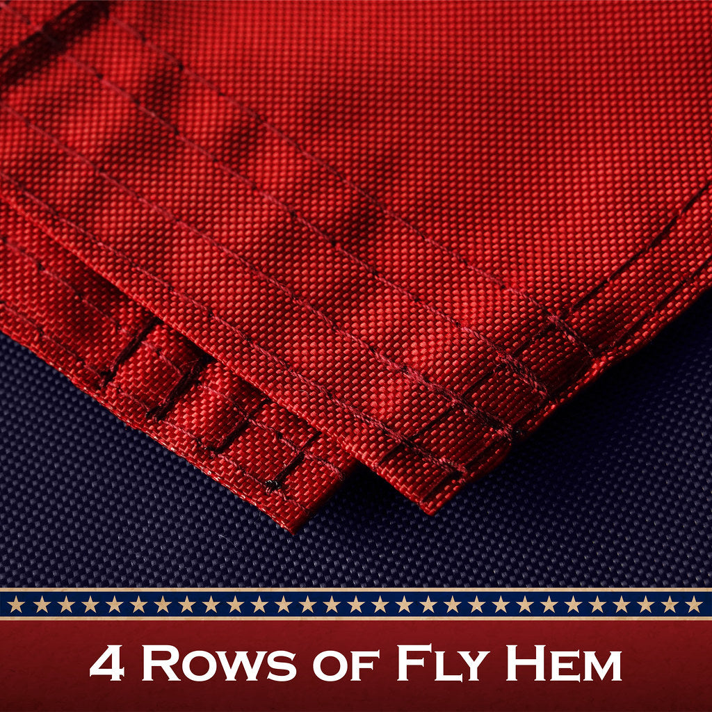 G128 Betsy Ross Tea-Stained Flag | 3x5 Ft | Pole Sleeve Embroidered 420D Polyester - Embroidered Stars, Sewn Stripes, Brass Grommets, Indoor/Outdoor, Vibrant Colors, Quality Polyester