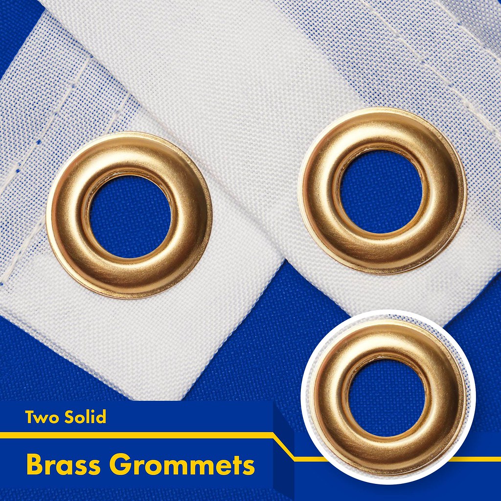 G128 European Union Europe EU Flag | 3x5 Ft | Printed 150D Polyester - Indoor/Outdoor, Vibrant Colors, Brass Grommets, Quality Polyester, Much Thicker More Durable Than 100D 75D Polyester