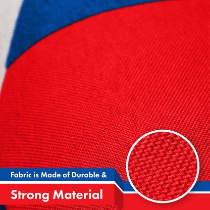G128 Slovakia Slovak Flag | 3x5 Ft | Printed 150D Polyester - Indoor/Outdoor, Vibrant Colors, Brass Grommets, Quality Polyester, Much Thicker More Durable Than 100D 75D Polyester