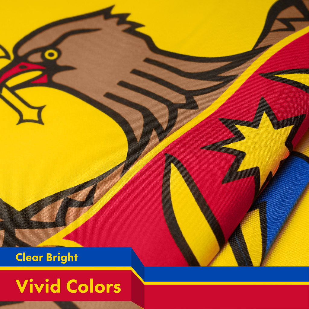 G128 Moldova Moldovan Flag | 3x5 Ft | Printed 150D Polyester - Indoor/Outdoor, Vibrant Colors, Brass Grommets, Quality Polyester, Much Thicker More Durable Than 100D 75D Polyester