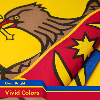 G128 Moldova Moldovan Flag | 3x5 Ft | Printed 150D Polyester - Indoor/Outdoor, Vibrant Colors, Brass Grommets, Quality Polyester, Much Thicker More Durable Than 100D 75D Polyester