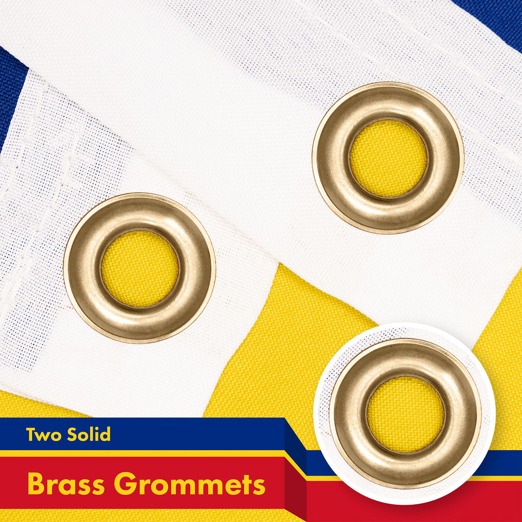 G128 Romania Romanian Flag | 3x5 Ft | Printed 150D Polyester - Indoor/Outdoor, Vibrant Colors, Brass Grommets, Quality Polyester, Much Thicker More Durable Than 100D 75D Polyester