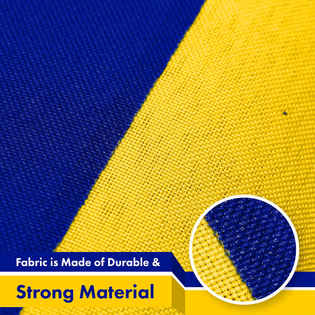 G128 Bosnia and Herzegovina Bosnian Herzegovinian Flag | 3x5 Ft | Printed 150D Polyester - Indoor/Outdoor, Vibrant Colors, Brass Grommets, Quality Polyester, Much Thicker More Durable Than 100D 75D Polyester