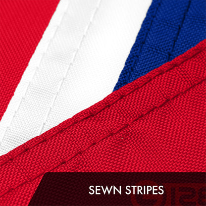 G128 Hawaii Hawaiian Flag | 3x5 Ft | ToughWeave Series Stitched 300D Polyester | Sewn Stripes, Indoor/Outdoor, Brass Grommets