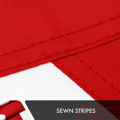 Alabama State Flag | 3x5 Ft | Double ToughWeave Series Double Sided Embroidered 210D Polyester | Embroidered Design, Indoor/Outdoor, Brass Grommets, Heavy Duty, 3-ply