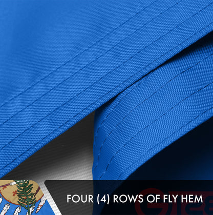 G128 Oklahoma State Flag | 3x5 Ft | Double ToughWeave Series Double Sided Embroidered 210D Polyester | Embroidered Design, Indoor/Outdoor, Brass Grommets, Heavy Duty, 2-ply