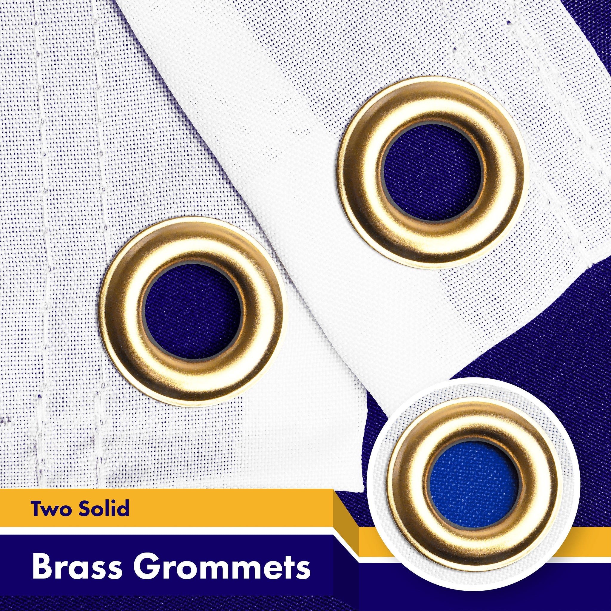 G128 New Hampshire NH State Flag | 3x5 Ft | LiteWeave Pro Series Printed 150D Polyester | Indoor/Outdoor, Vibrant Colors, Brass Grommets, Thicker and More Durable Than 100D 75D Polyester