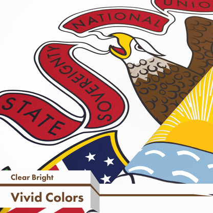 G128 Illinois IL State Flag | 3x5 Ft | LiteWeave Pro Series Printed 150D Polyester | Indoor/Outdoor, Vibrant Colors, Brass Grommets, Thicker and More Durable Than 100D 75D Polyester