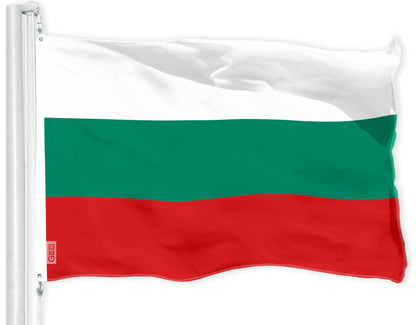 G128 Bulgaria Flag | 3x5 Ft | LiteWeave Pro Series Printed 150D Polyester | Country Flag, Indoor/Outdoor, Vibrant Colors, Brass Grommets, Thicker and More Durable Than 100D 75D Polyester