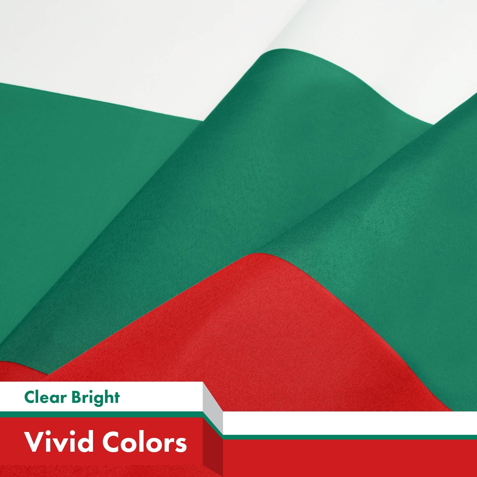 G128 Bulgaria Flag | 3x5 Ft | LiteWeave Pro Series Printed 150D Polyester | Country Flag, Indoor/Outdoor, Vibrant Colors, Brass Grommets, Thicker and More Durable Than 100D 75D Polyester