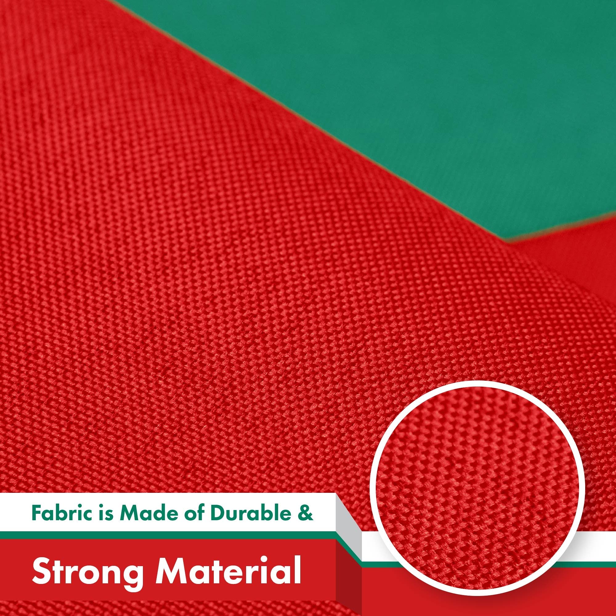 G128 Bulgaria Flag | 3x5 Ft | LiteWeave Pro Series Printed 150D Polyester | Country Flag, Indoor/Outdoor, Vibrant Colors, Brass Grommets, Thicker and More Durable Than 100D 75D Polyester