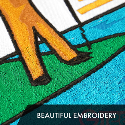 G128 Michigan State Flag | 3x5 Ft | ToughWeave Series Embroidered 300D Polyester | Embroidered Design, Indoor/Outdoor, Brass Grommets