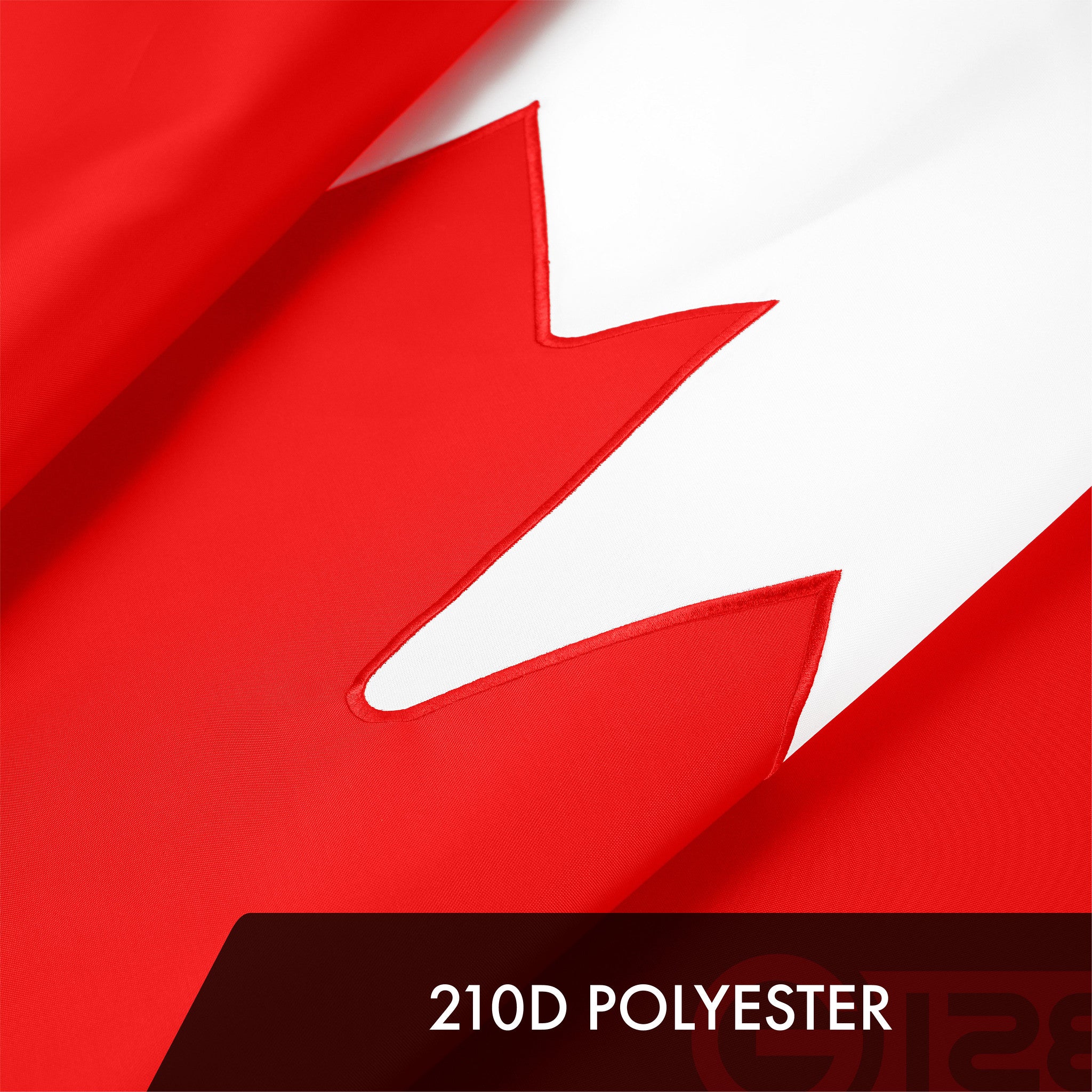 G128 Canada Canadian Flag | 1x1.5 Ft | ToughWeave Series Embroidered 210D Polyester | Country Flag, Embroidered Design, Indoor/Outdoor, Vibrant Colors, Brass Grommets, High Quality
