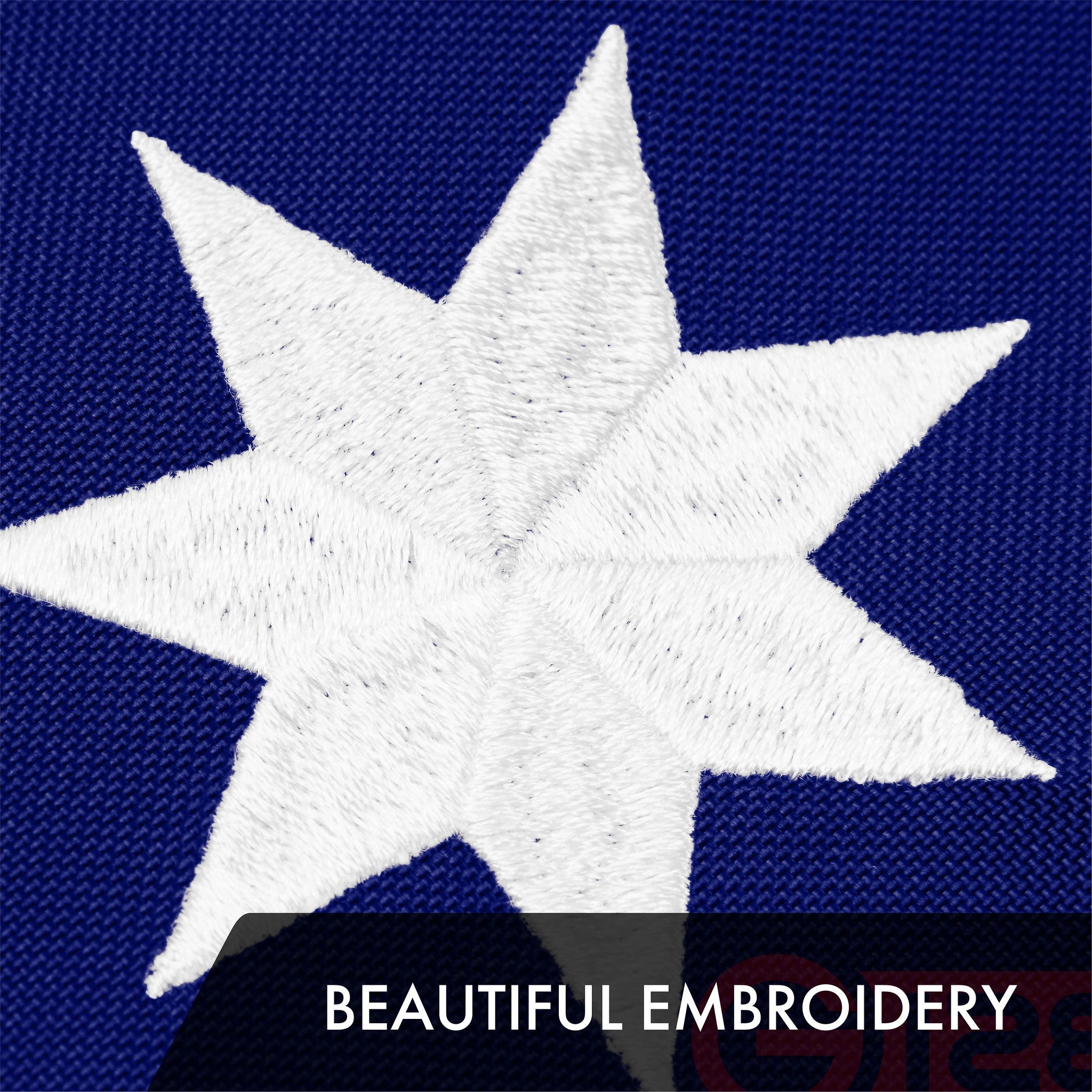 G128 Bennington 76 Flag | 1x1.5 Ft | ToughWeave Series Embroidered 300D Polyester | Historical Flag, Embroidered Design, Indoor/Outdoor, Brass Grommets