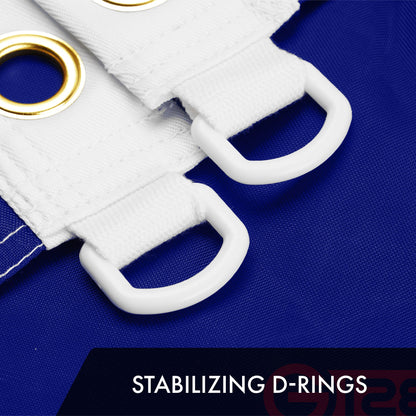 G128 Texas TX State Flag | 5x8 Ft | ToughWeave Series Embroidered 300D Polyester | Embroidered Design, Indoor/Outdoor, Brass Grommets