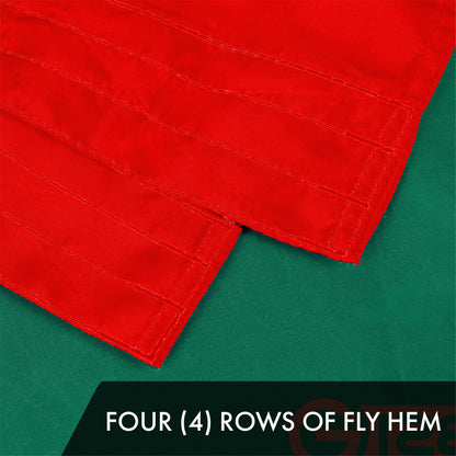 G128 Mexico Mexican Flag | 6x10 Ft | ToughWeave Series Embroidered 300D Polyester | Country Flag, Embroidered Design, Indoor/Outdoor, Brass Grommets