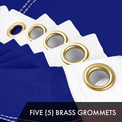 G128 Texas TX State Flag | 8x12 Ft | ToughWeave Series Embroidered 300D Polyester | Embroidered Design, Indoor/Outdoor, Brass Grommets