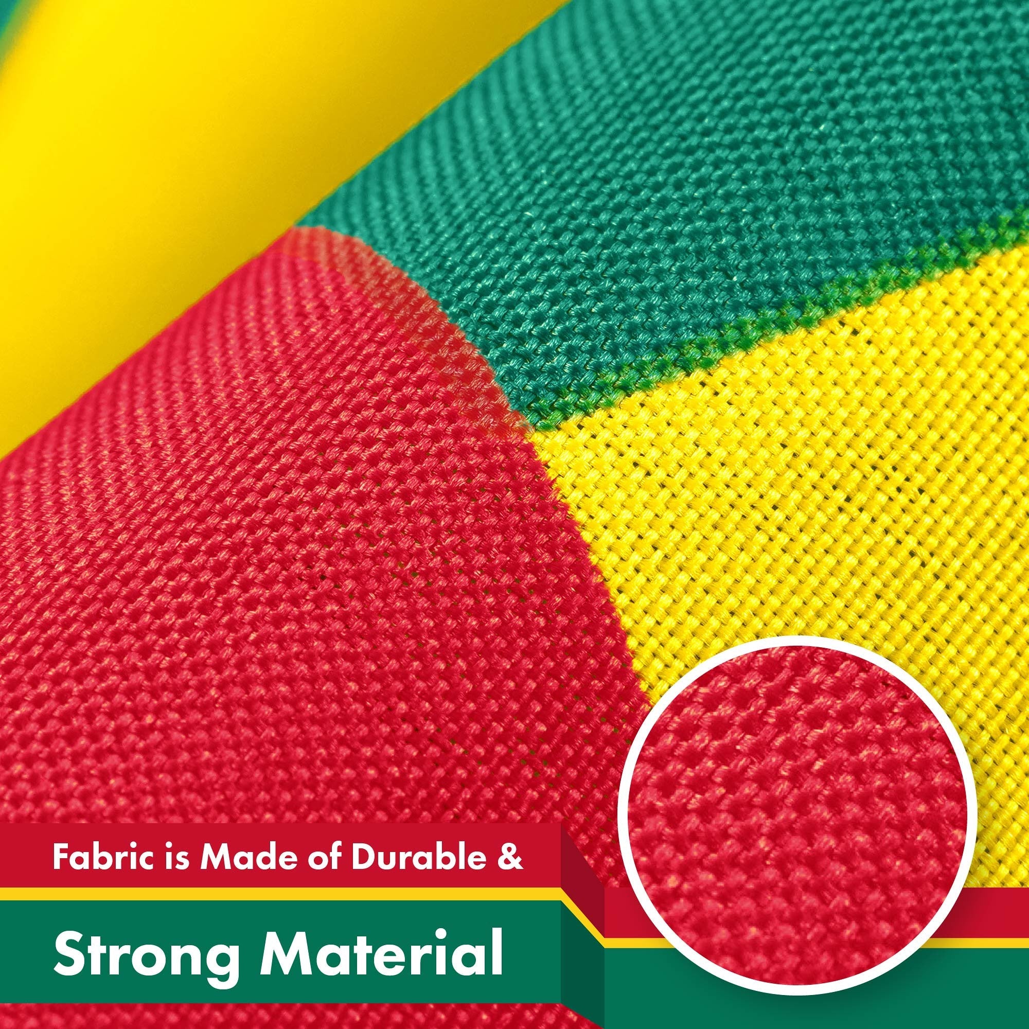 G128 Grenada Grenadian Flag | 3x5 Ft | LiteWeave Pro Series Printed 150D Polyester | Country Flag, Indoor/Outdoor, Vibrant Colors, Brass Grommets, Thicker and More Durable Than 100D 75D Polyester