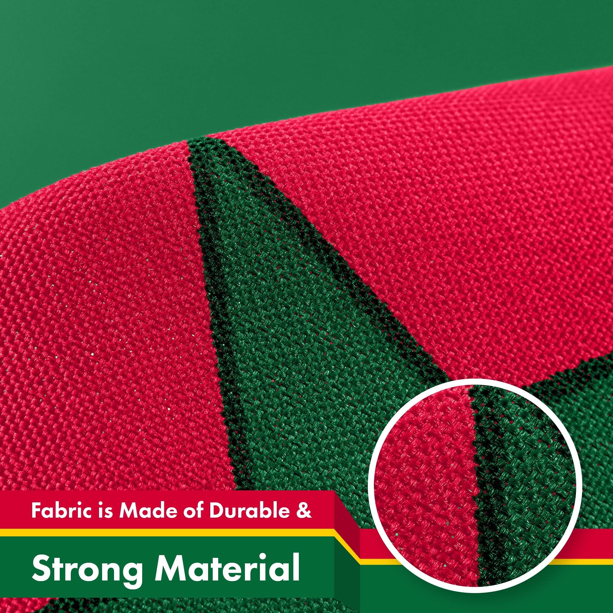 G128 Dominica Dominican Flag | 3x5 Ft | LiteWeave Pro Series Printed 150D Polyester | Country Flag, Indoor/Outdoor, Vibrant Colors, Brass Grommets, Thicker and More Durable Than 100D 75D Polyester