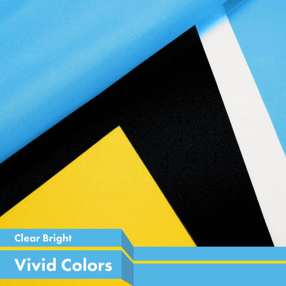 G128 Saint Lucia Saint Lucian Flag | 3x5 Ft | LiteWeave Pro Series Printed 150D Polyester | Country Flag, Indoor/Outdoor, Vibrant Colors, Brass Grommets, Thicker and More Durable Than 100D 75D Poly