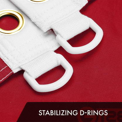 Florida FL State Flag | 5x8 Ft | ToughWeave Series Embroidered 210D Polyester | Embroidered Design, Indoor/Outdoor, Vibrant Colors, Brass Grommets