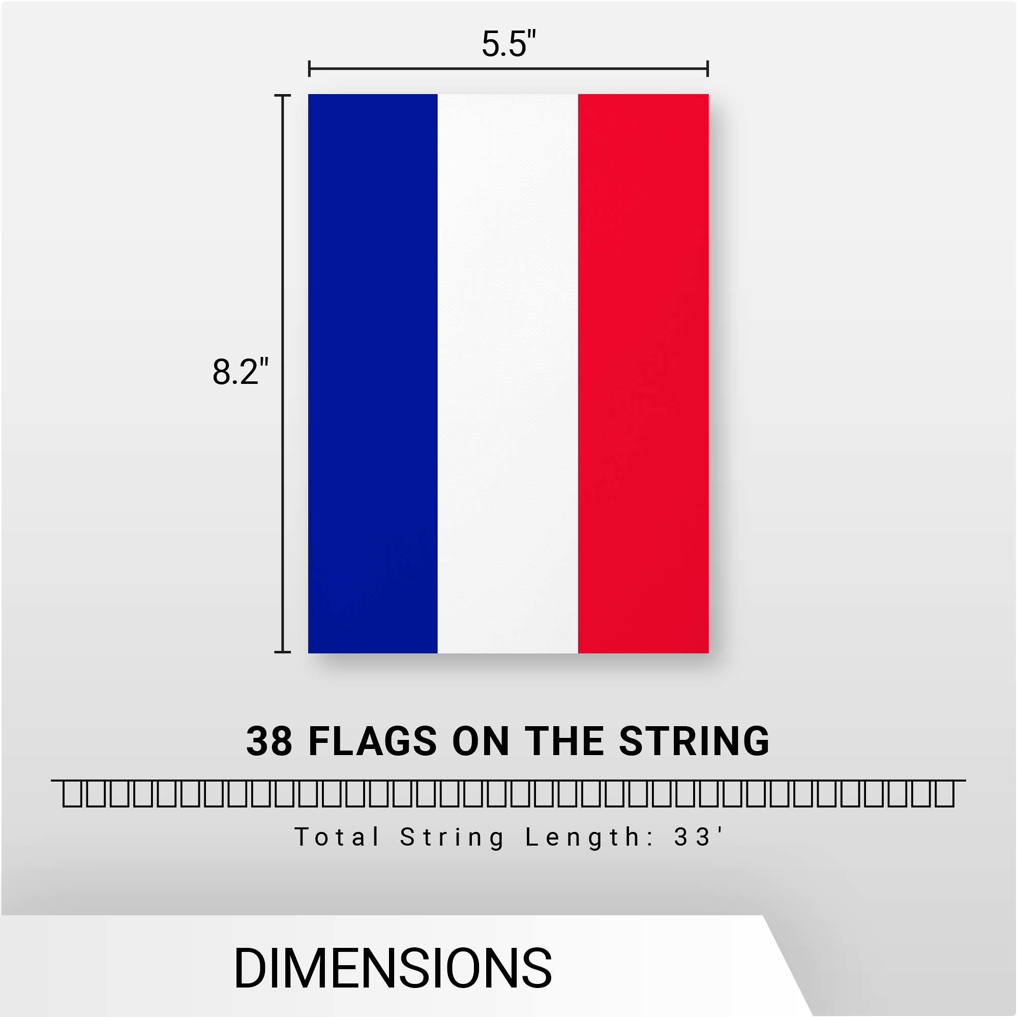G128 Netherlands Dutch Bunting Banner | Flag 8.2 x 5.5 Inch, Full String 33 Feet | Printed 150D Polyester, Decorations For Bar, School, Festival Events Celebration