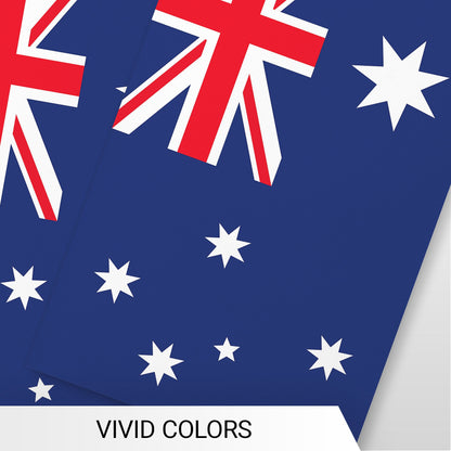 Australia Australian Bunting Banner | Flag 8.2 x 5.5 Inch, Full String 33 Feet | Printed 150D Polyester, Decorations For Bar, School, Festival Events Celebration