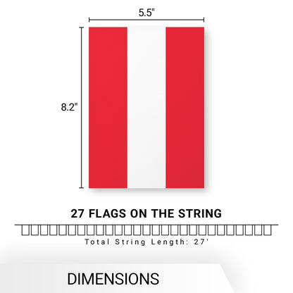 G128 European Union EU Bunting Banner | Flag 8.2 x 5.5 Inch, Full String 27 Feet | Printed 150D Polyester, Decorations For Bar, School, Festival Events Celebration