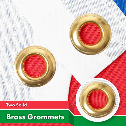 G128 South Sudan South Sudanese Flag | 3x5 Ft | LiteWeave Pro Series Printed 150D Polyester | Country Flag, Indoor/Outdoor, Vibrant Colors, Brass Grommets, Thicker and More Durable Than 100D 75D Poly