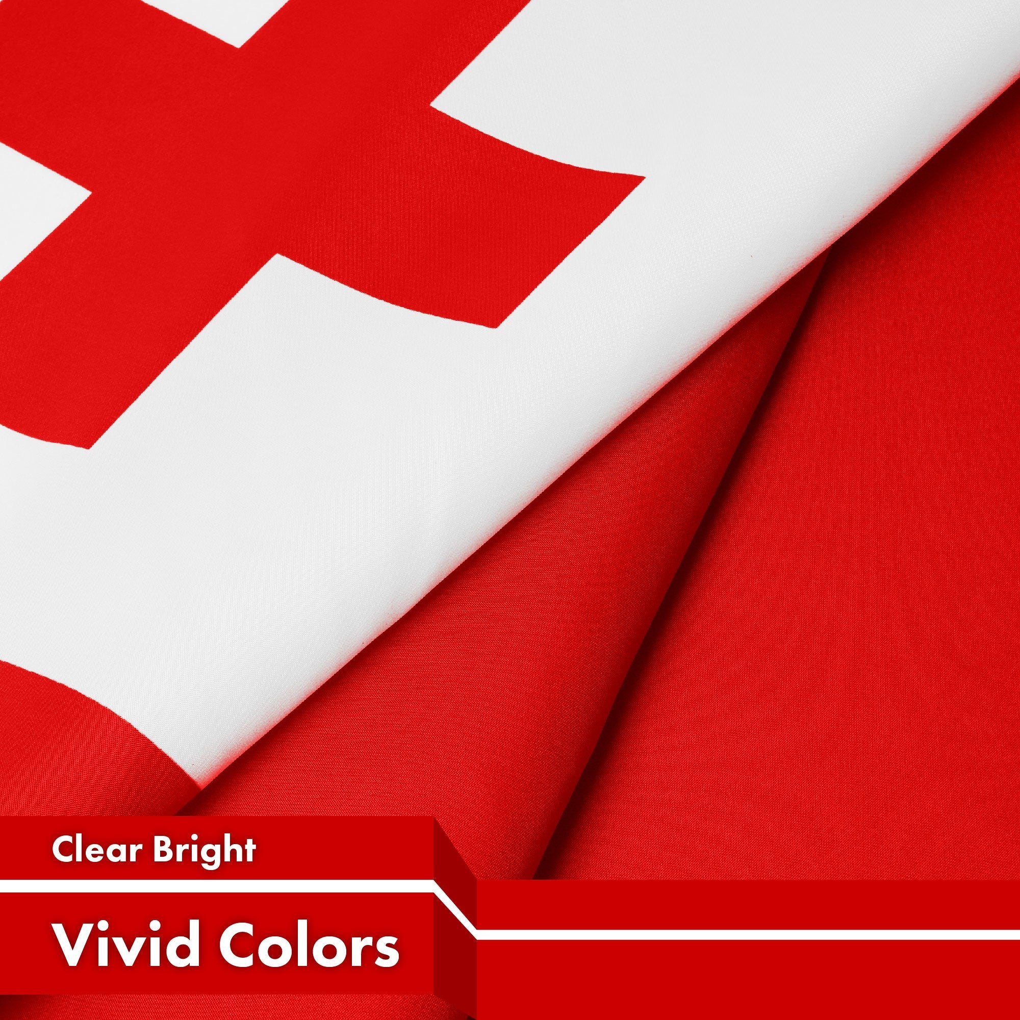 G128 Tonga Tongan Flag | 3x5 Ft | LiteWeave Pro Series Printed 150D Polyester | Country Flag, Indoor/Outdoor, Vibrant Colors, Brass Grommets, Thicker and More Durable Than 100D 75D Polyester