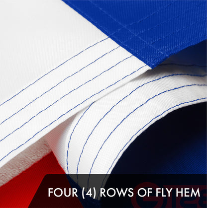 G128 Cuba Cuban Flag | 3x5 Ft | ToughWeave Series Embroidered 300D Polyester | Country Flag, Embroidered Design, Indoor/Outdoor, Brass Grommets