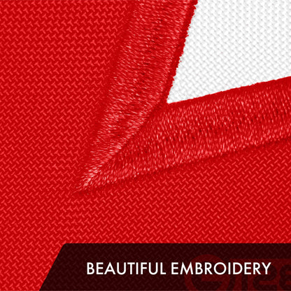 G128 Alabama AL State Flag | 3x5 Ft | ToughWeave Series Embroidered 300D Polyester | Embroidered Design, Indoor/Outdoor, Brass Grommets