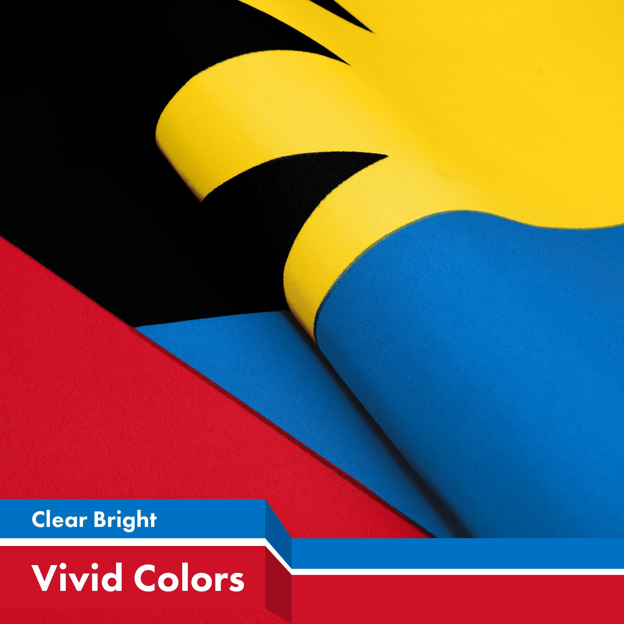 G128 Antigua and Barbuda Antiguan and Barbudan Flag | 3x5 Ft | LiteWeave Pro Series Printed 150D Poly | Country Flag, Vibrant Colors, Brass Grommets, Thicker and More Durable Than 100D 75D Polyester