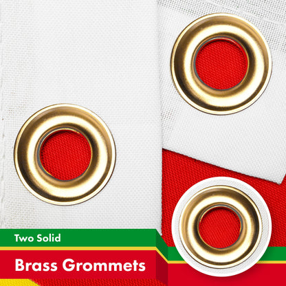 Hawaii Kanaka Maoli Flag | 3x5 Ft | LiteWeave Pro Series Printed 150D Polyester | Indoor/Outdoor, Vibrant Colors, Brass Grommets, Thicker and More Durable Than 100D 75D Polyester