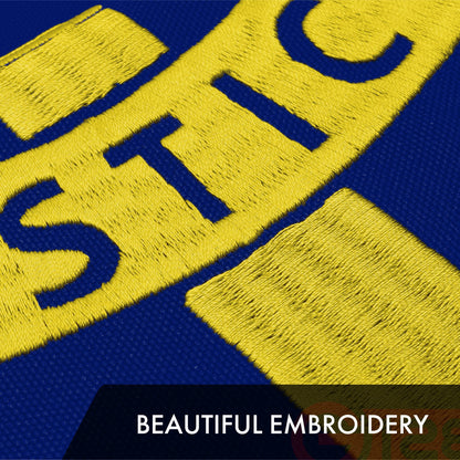 G128 Georgia GA State Flag | 6x10 Ft | ToughWeave Series Embroidered 600D Polyester | Embroidered Design, Indoor/Outdoor, Brass Grommets