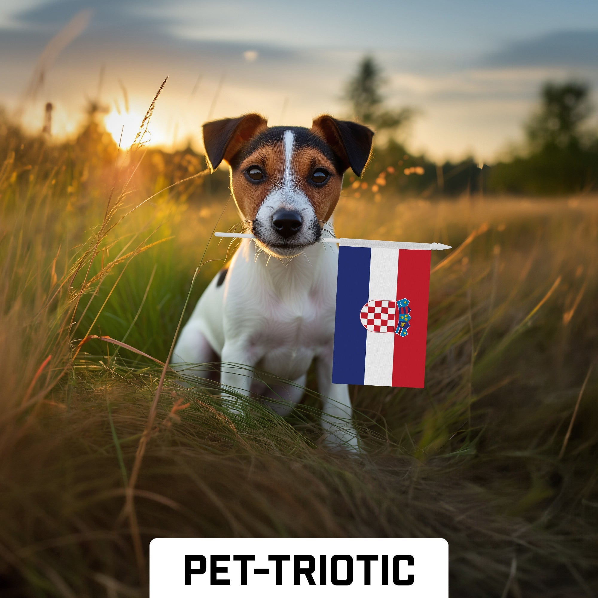 G128 12 Pack Handheld Croatia Croatian Stick Flags | 4x6 In | Printed 150D Polyester, Country Flag, Solid Plastic Stick, Spear White Tip