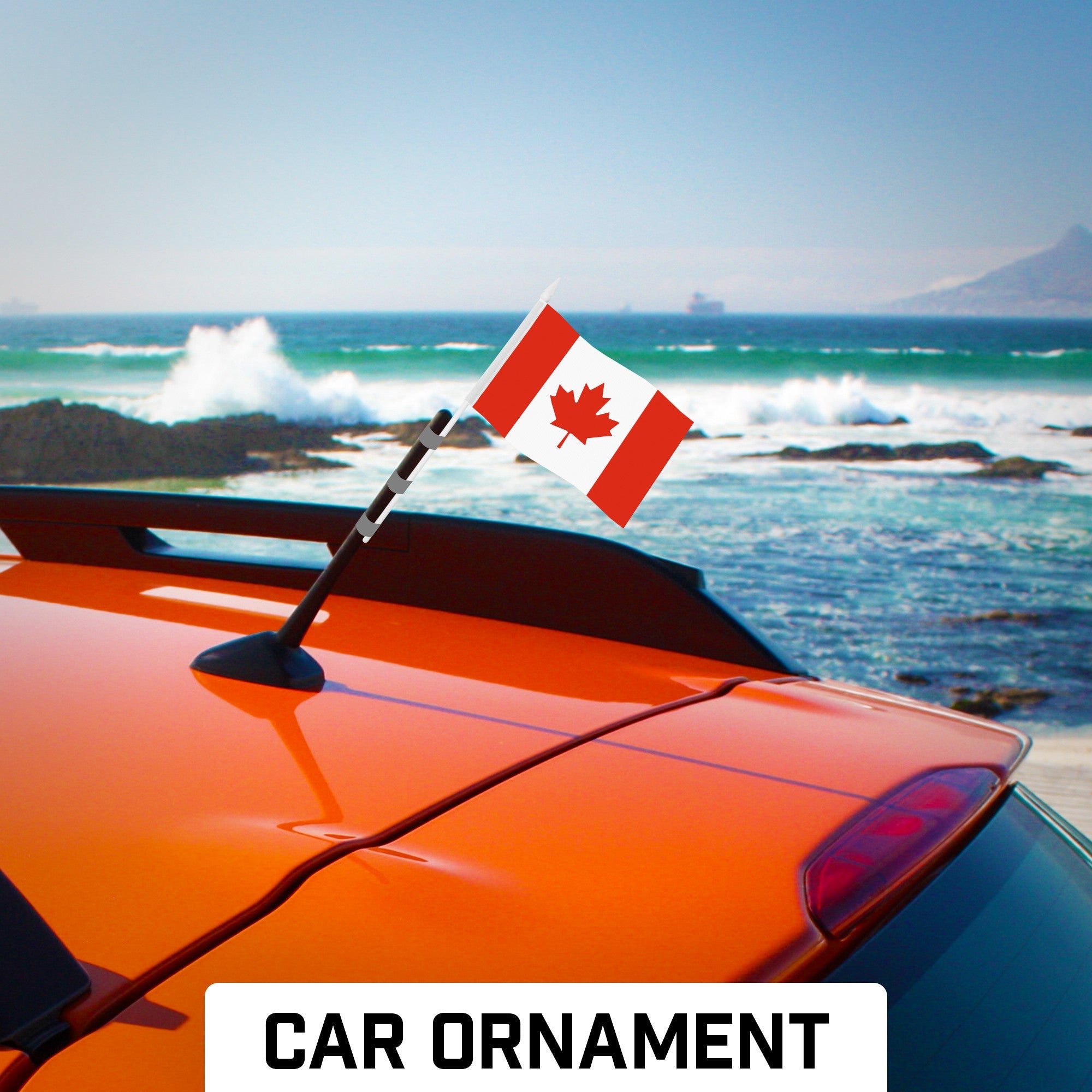 G128 24 Pack Handheld Canada Canadian Stick Flags | 4x6 In | Printed 150D Polyester, Country Flag, Solid Plastic Stick, Spear White Tip