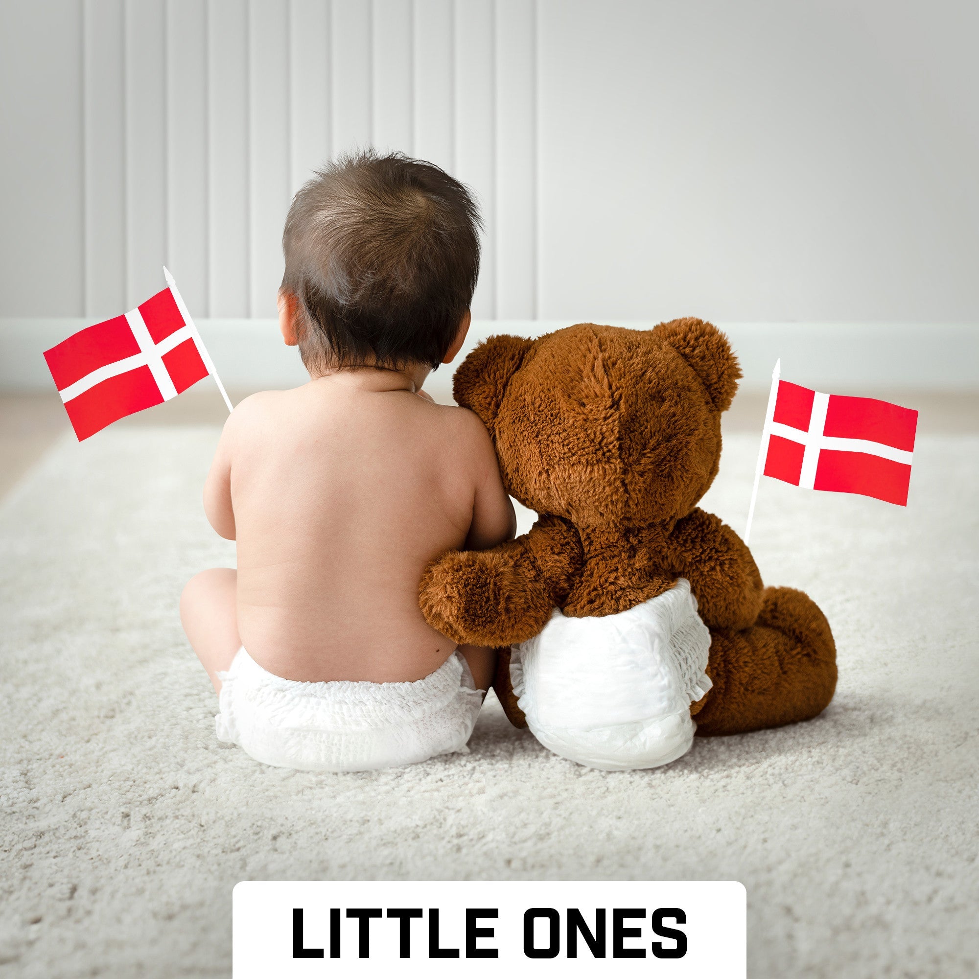 G128 24 Pack Handheld Denmark Danish Stick Flags | 4x6 In | Printed 150D Polyester, Country Flag, Solid Plastic Stick, Spear White Tip
