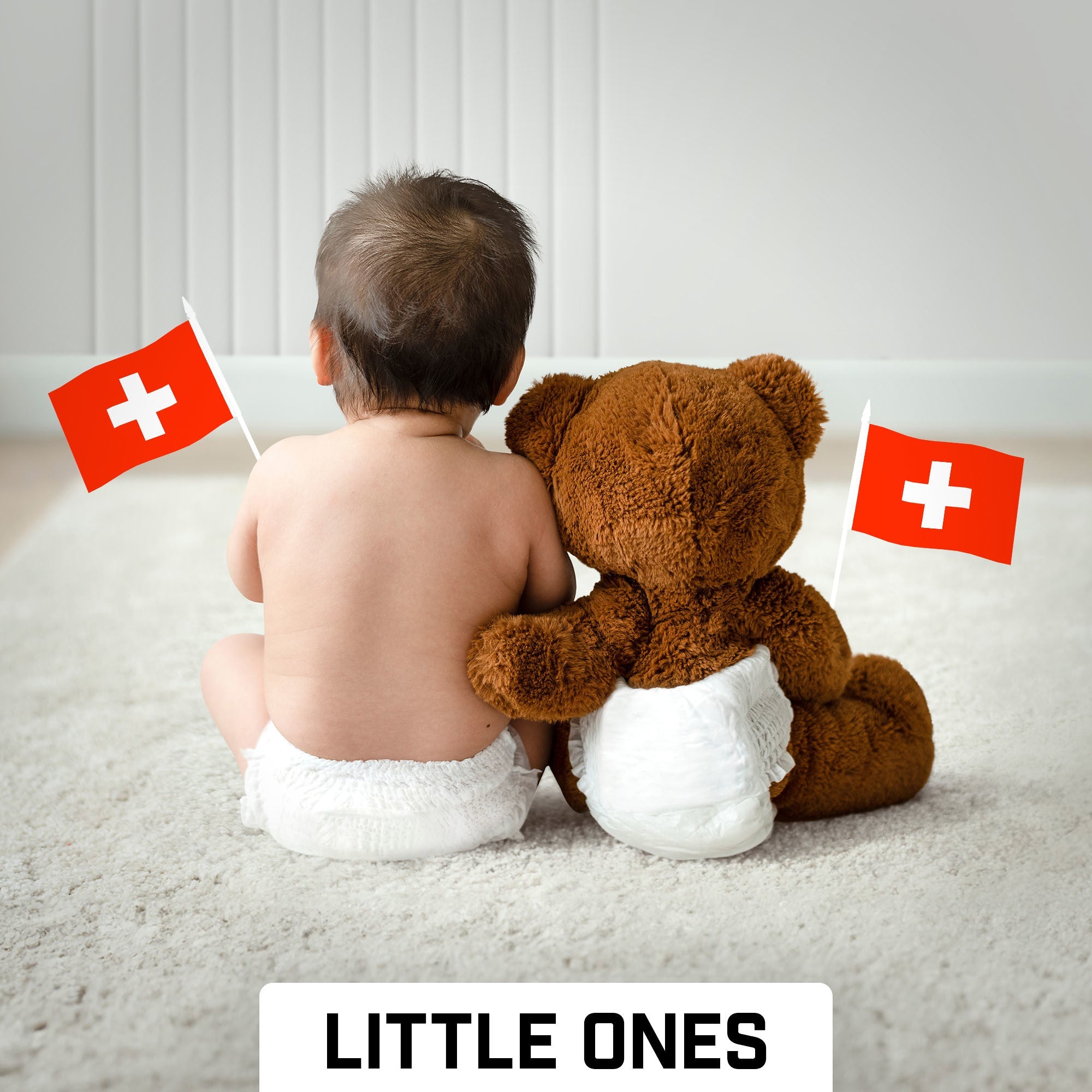 G128 30 Pack Handheld Switzerland Swiss Stick Flags | 4x6 In | Printed 150D Polyester, Country Flag, Solid Plastic Stick, Spear White Tip