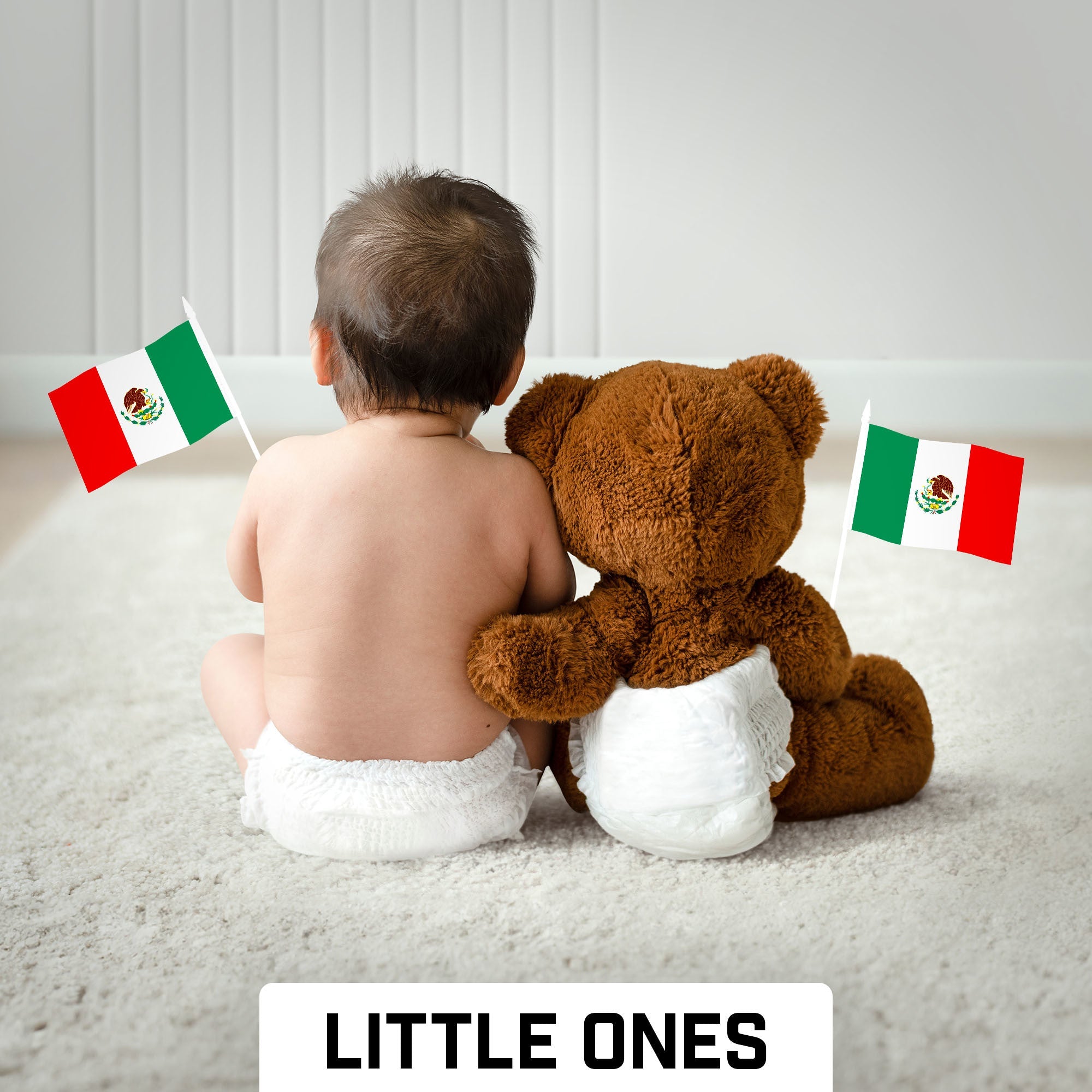 G128 12 Pack Handheld Mexico Mexican Stick Flags | 4x6 In | Printed 150D Polyester, Country Flag, Solid Plastic Stick, Spear White Tip