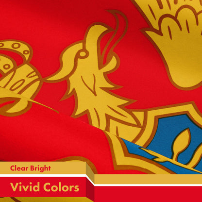 G128 Montenegro Montenegrin Flag | 3x5 Ft | LiteWeave Pro Series Printed 150D Polyester | Country Flag, Indoor/Outdoor, Vibrant Colors, Brass Grommets