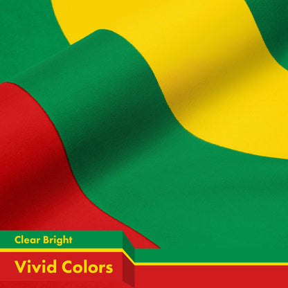 G128 Mauritania Mauritanian Flag | 3x5 Ft | LiteWeave Pro Series Printed 150D Polyester | Country Flag, Indoor/Outdoor, Vibrant Colors, Brass Grommets