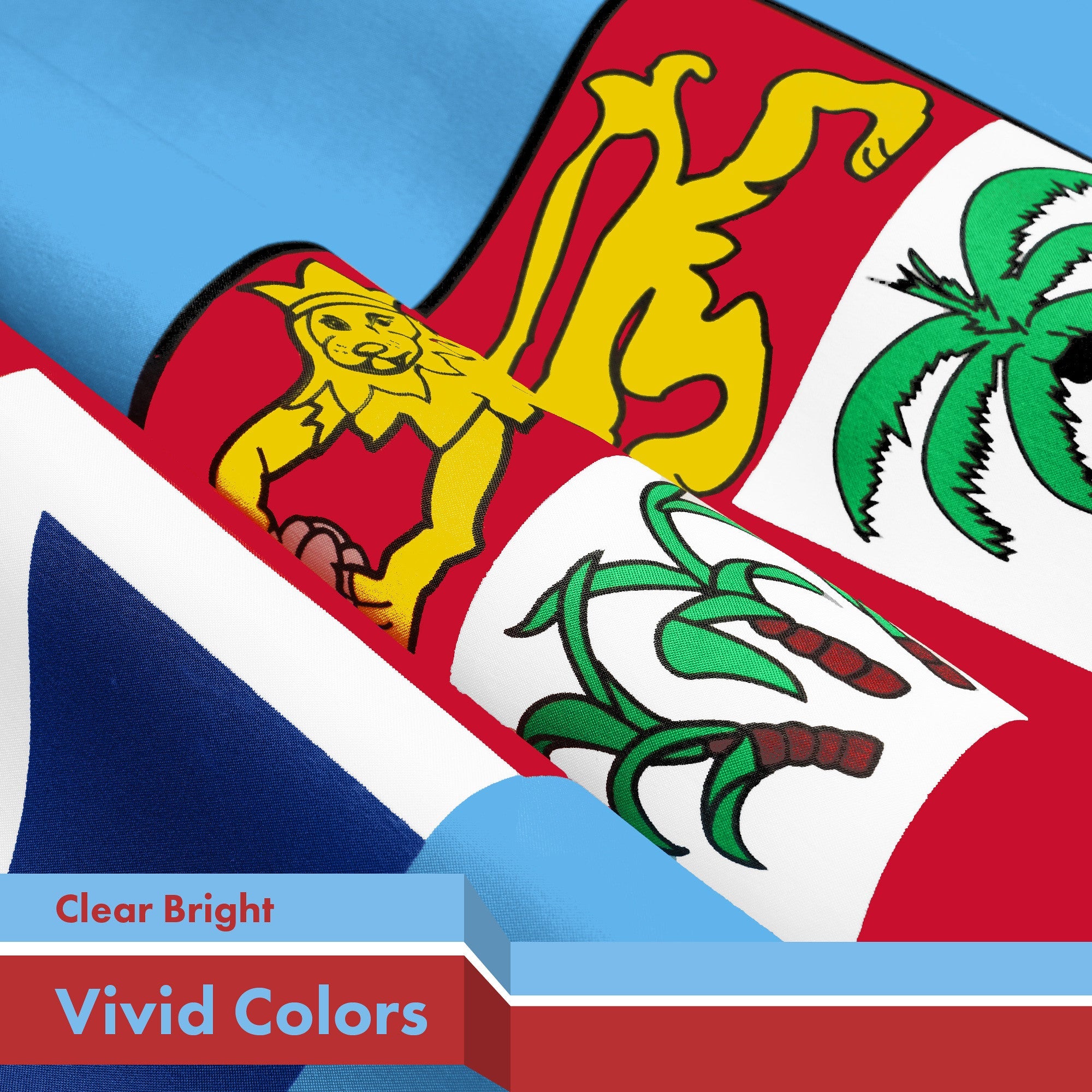 G128 Fiji Fijian Flag | 3x5 Ft | LiteWeave Pro Series Printed 150D Polyester | Country Flag, Indoor/Outdoor, Vibrant Colors, Brass Grommets