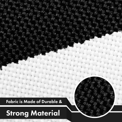 G128 Puerto Rico Black and White Puerto Rican PR Flag | 3x5 Ft | LiteWeave Pro Series Printed 150D Polyester | Indoor/Outdoor, Vibrant Colors, Brass Grommets