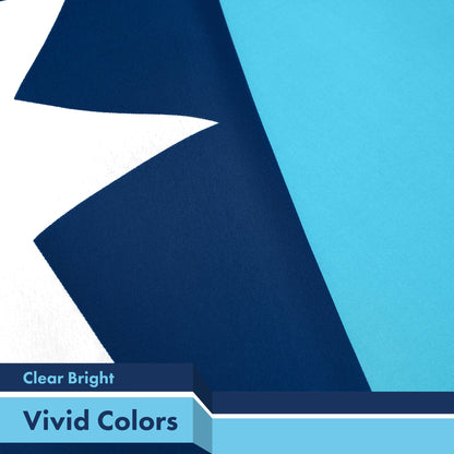 G128 Minnesota New Version MN State Flag | 3x5 Ft | LiteWeave Pro Series Printed 150D Polyester | Indoor/Outdoor, Vibrant Colors, Brass Grommets