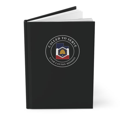Utah Layton Mission Flag Map Called to Serve Black Hardcover Journal Matte